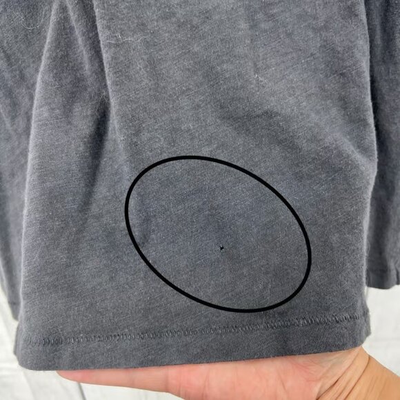 J. Crew XS Womens Gray Champagne Bubbly Rhinestone Tee Shirt T-Shirt Fitted - Picture 4 of 7